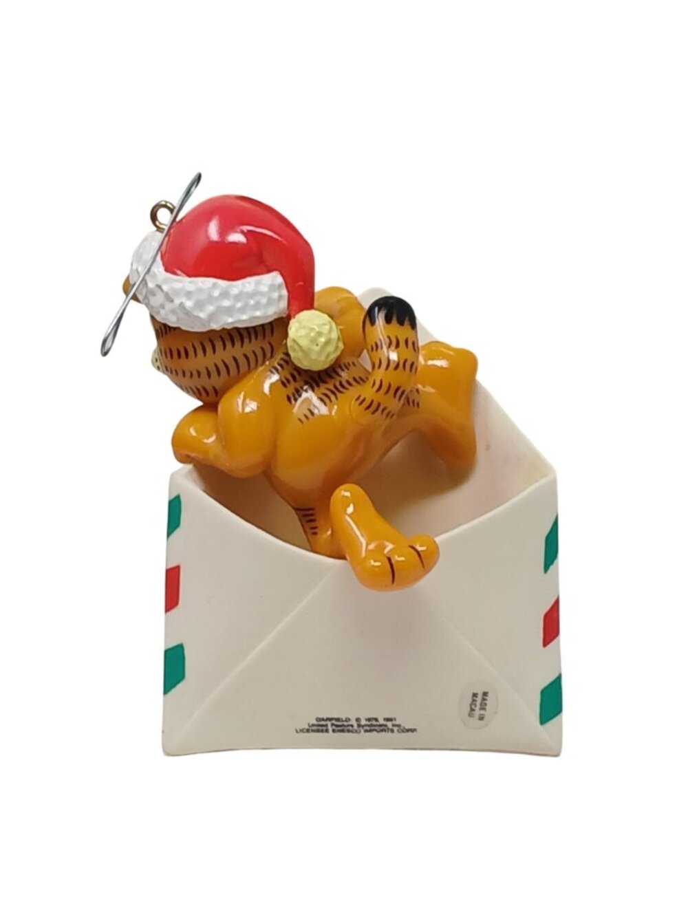 Garfield Special Delivery Christmas Ornament By Enesco Treasury 1981 W/Box #GS-8 - Picture 8 of 12